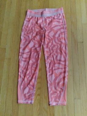 Under Armour Girls' Coral Pink Abstract Print Leggings, 4-5 y.old